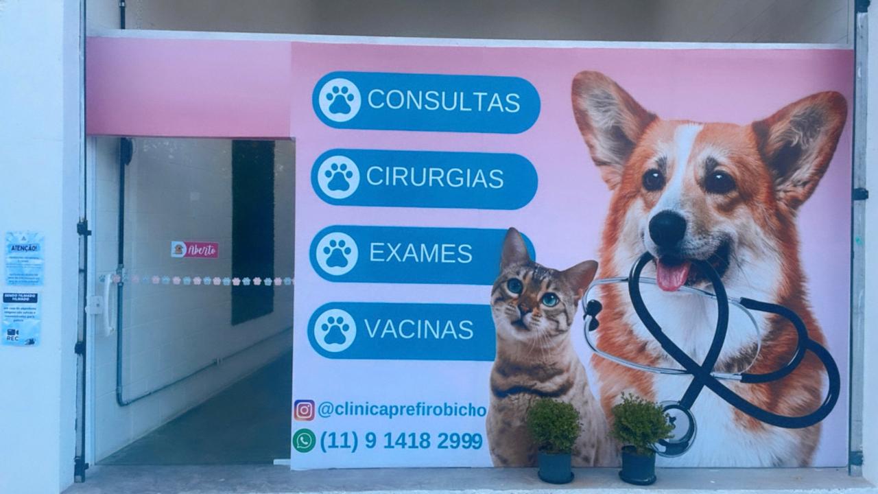 Fachada da Clínica Prefiro Bicho